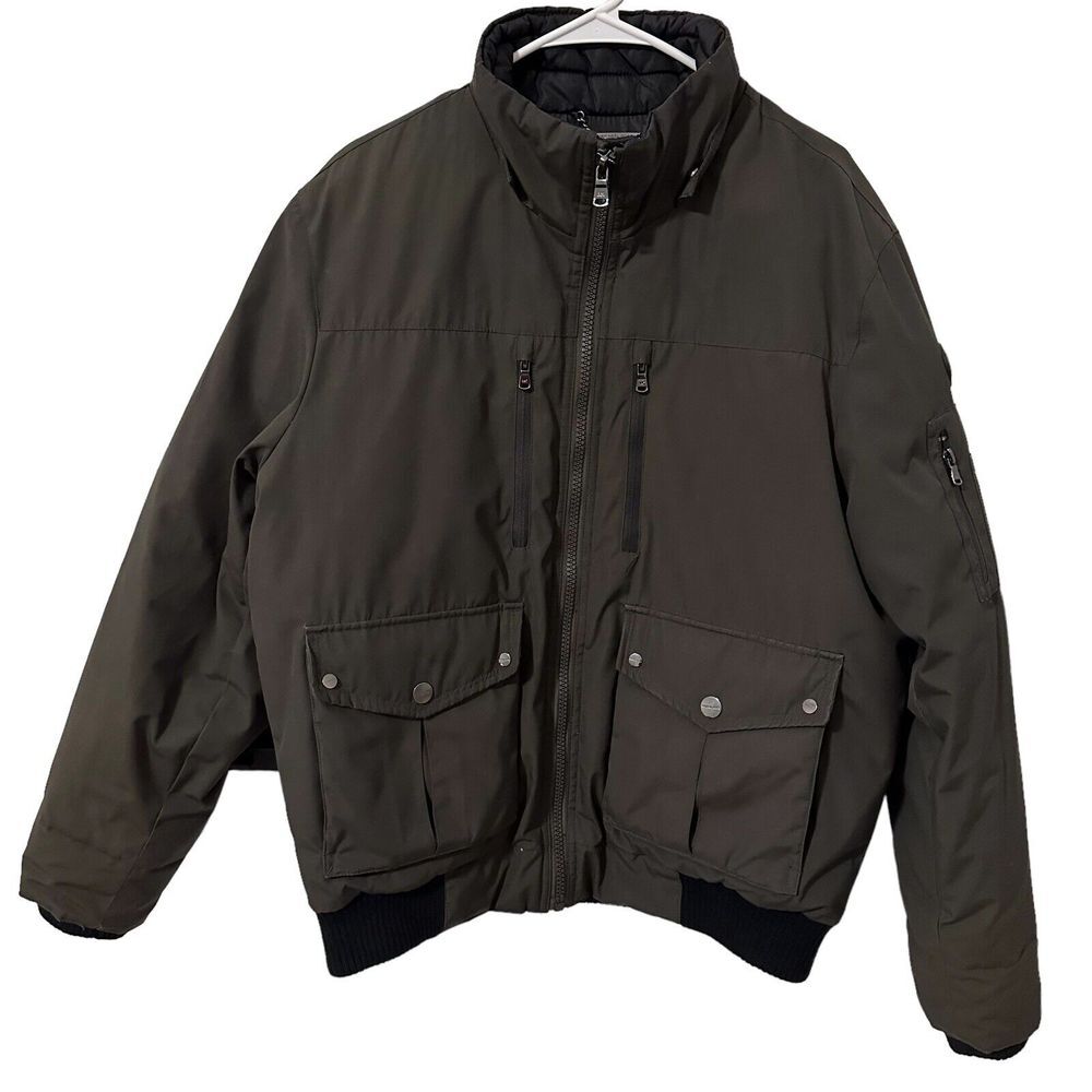 MICHAEL KORS  Heavy Down Filled Parka Mens Size Large‎ Dark Green